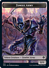 Zombie // Zombie Army Double-Sided Token [Starter Commander Decks] | Gear Gaming Fayetteville