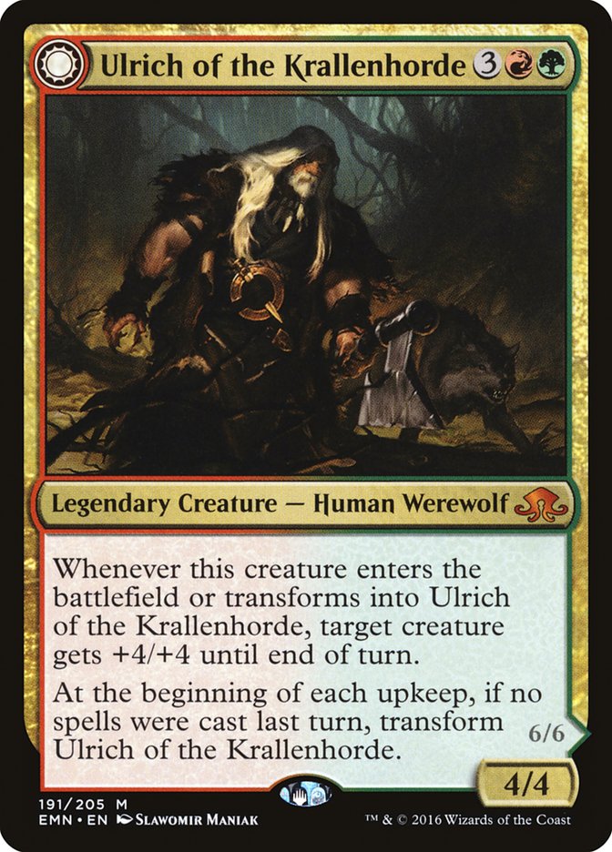 Ulrich of the Krallenhorde // Ulrich, Uncontested Alpha [Eldritch Moon] | Gear Gaming Fayetteville