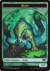 Elf Druid // Beast (020/036) Double-Sided Token [Commander 2014 Tokens] | Gear Gaming Fayetteville