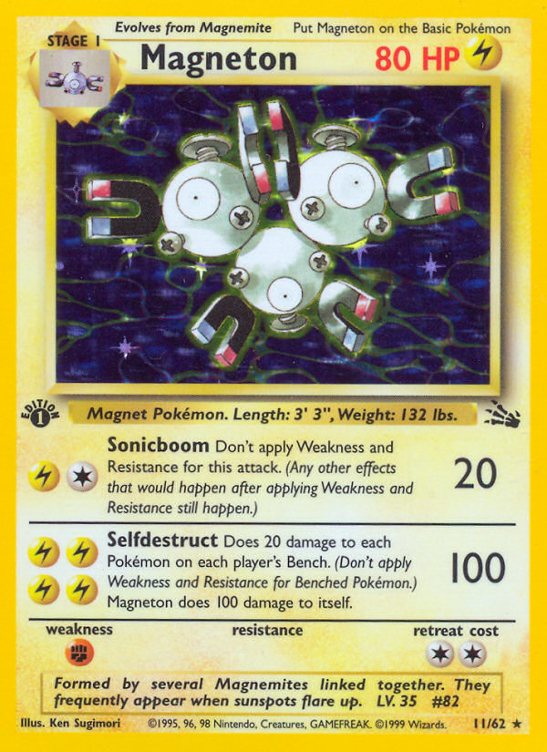 Magneton (11/62) [Fossil 1st Edition] | Gear Gaming Fayetteville