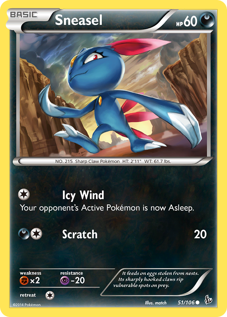 Sneasel (51/106) [XY: Flashfire] | Gear Gaming Fayetteville