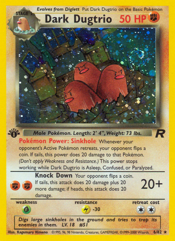 Dark Dugtrio (6/82) [Team Rocket 1st Edition] | Gear Gaming Fayetteville