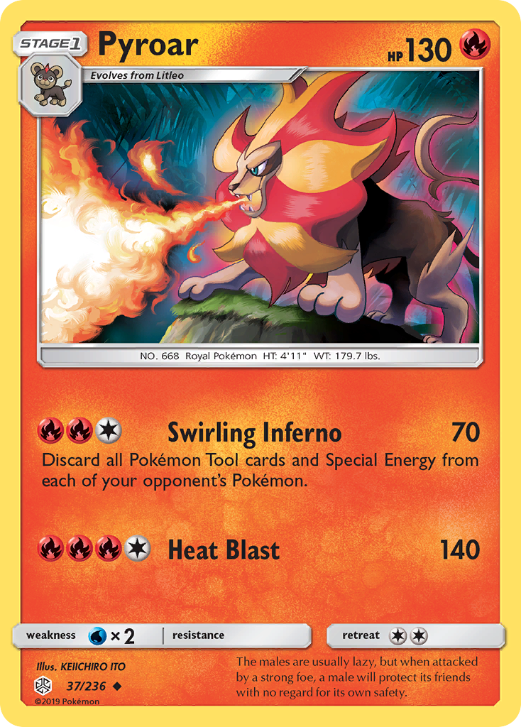 Pyroar (37/236) [Sun & Moon: Cosmic Eclipse] | Gear Gaming Fayetteville