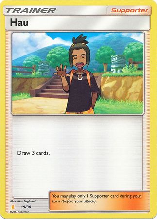 Hau (19/30) [Sun & Moon: Trainer Kit - Alolan Raichu] | Gear Gaming Fayetteville