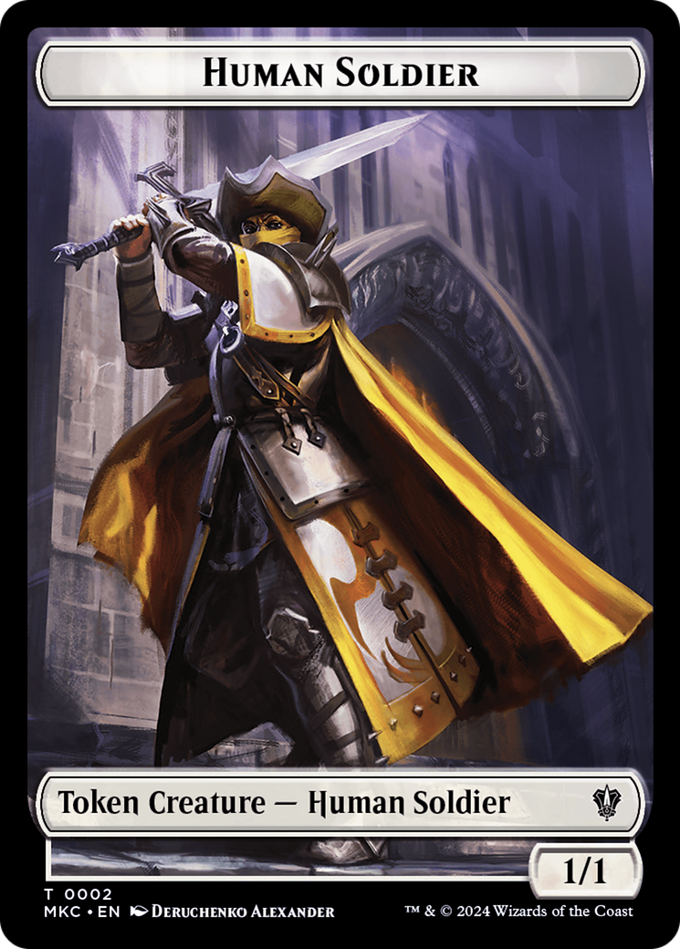 City's Blessing // Human Soldier Double-Sided Token [Murders at Karlov Manor Commander Tokens] | Gear Gaming Fayetteville