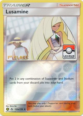 Lusamine (153a/156) (League Challenge Alt Art 1st Place) [Sun & Moon: Ultra Prism] | Gear Gaming Fayetteville