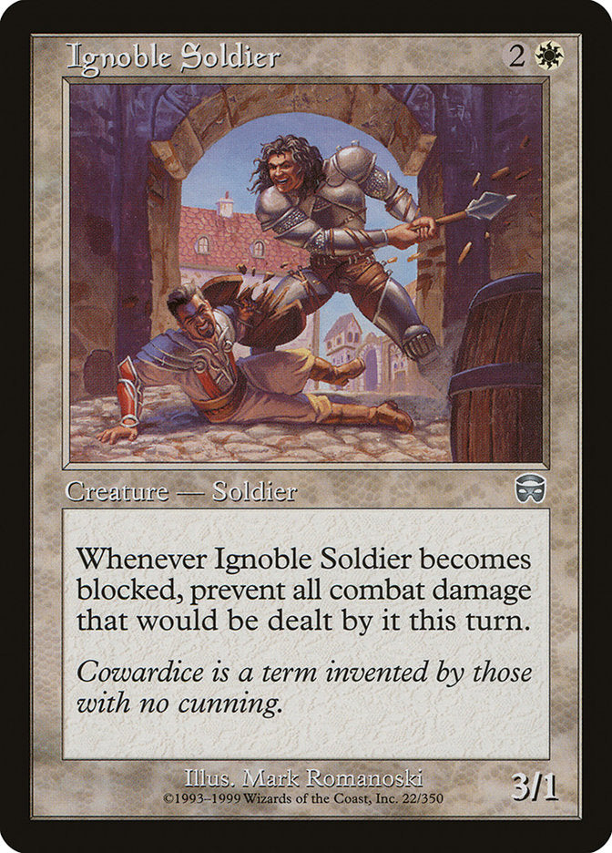 Ignoble Soldier [Mercadian Masques] | Gear Gaming Fayetteville
