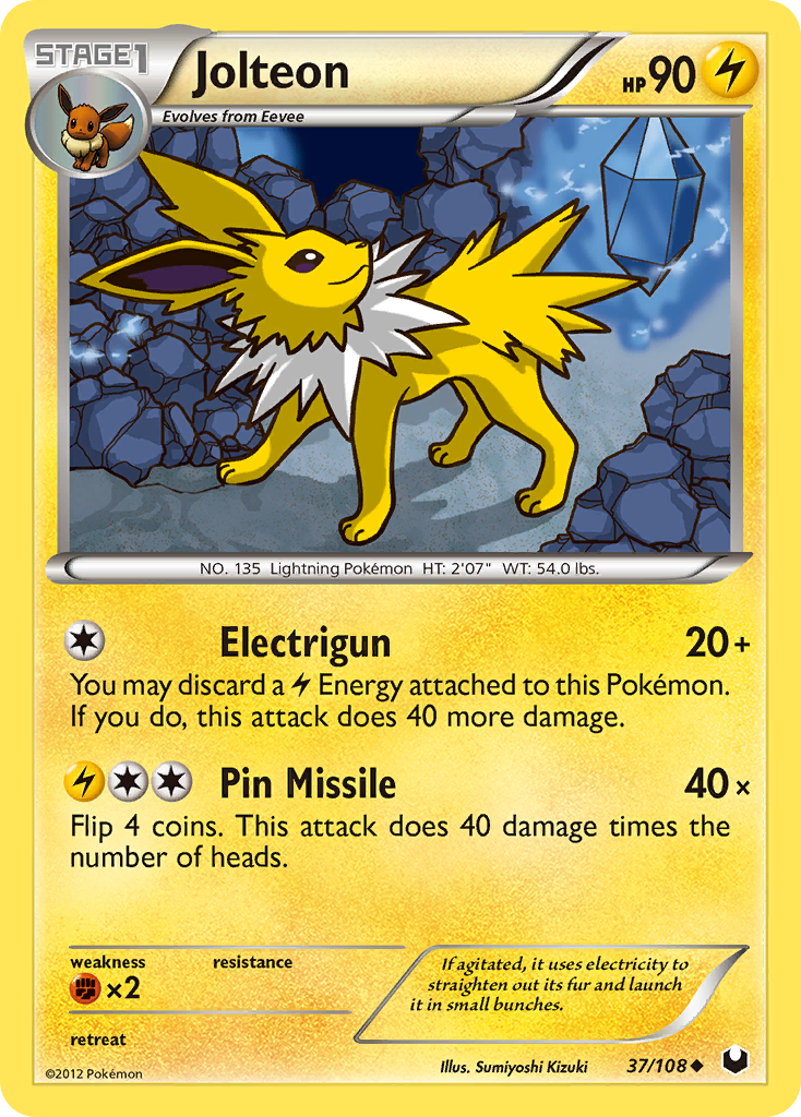 Jolteon (37/108) [Black & White: Dark Explorers] | Gear Gaming Fayetteville