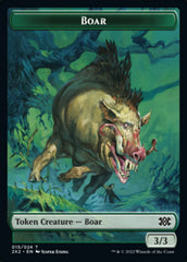 Boar // Monk Double-Sided Token [Double Masters 2022 Tokens] | Gear Gaming Fayetteville