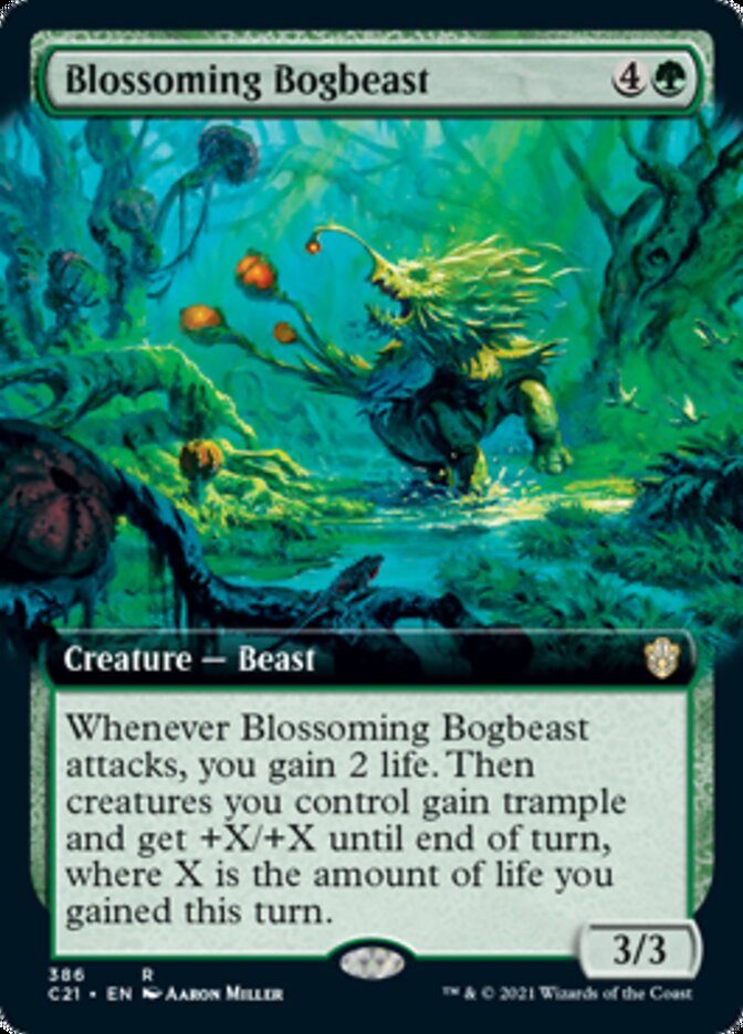 Blossoming Bogbeast (Extended Art) [Commander 2021] | Gear Gaming Fayetteville