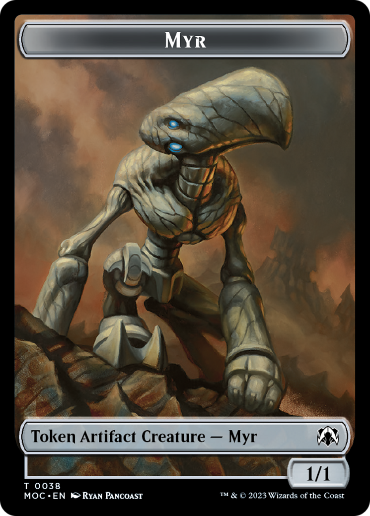 Phyrexian Germ // Myr Double-Sided Token [March of the Machine Commander Tokens] | Gear Gaming Fayetteville