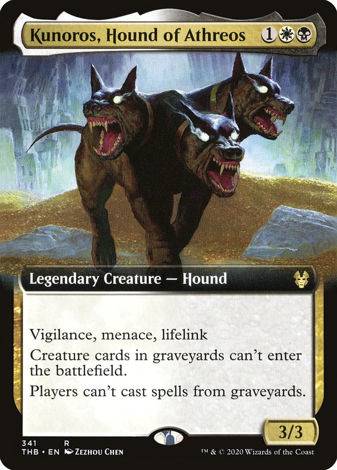 Kunoros, Hound of Athreos (Extended Art) [Theros Beyond Death] | Gear Gaming Fayetteville
