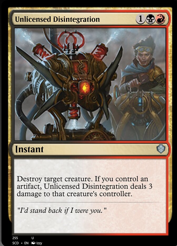 Unlicensed Disintegration [Starter Commander Decks] | Gear Gaming Fayetteville