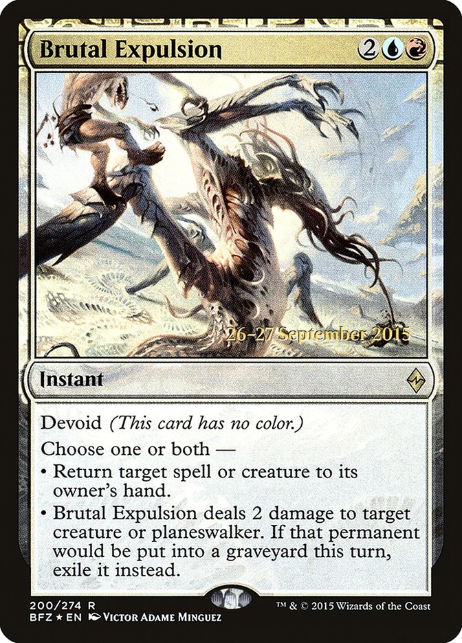 Brutal Expulsion [Battle for Zendikar Prerelease Promos] | Gear Gaming Fayetteville