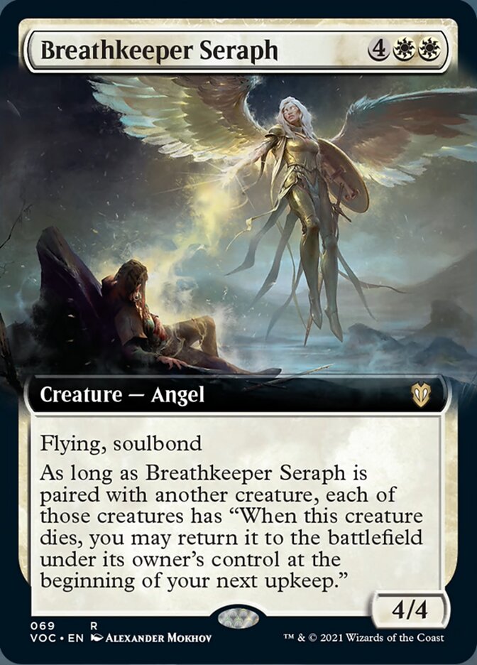 Breathkeeper Seraph (Extended Art) [Innistrad: Crimson Vow Commander] | Gear Gaming Fayetteville