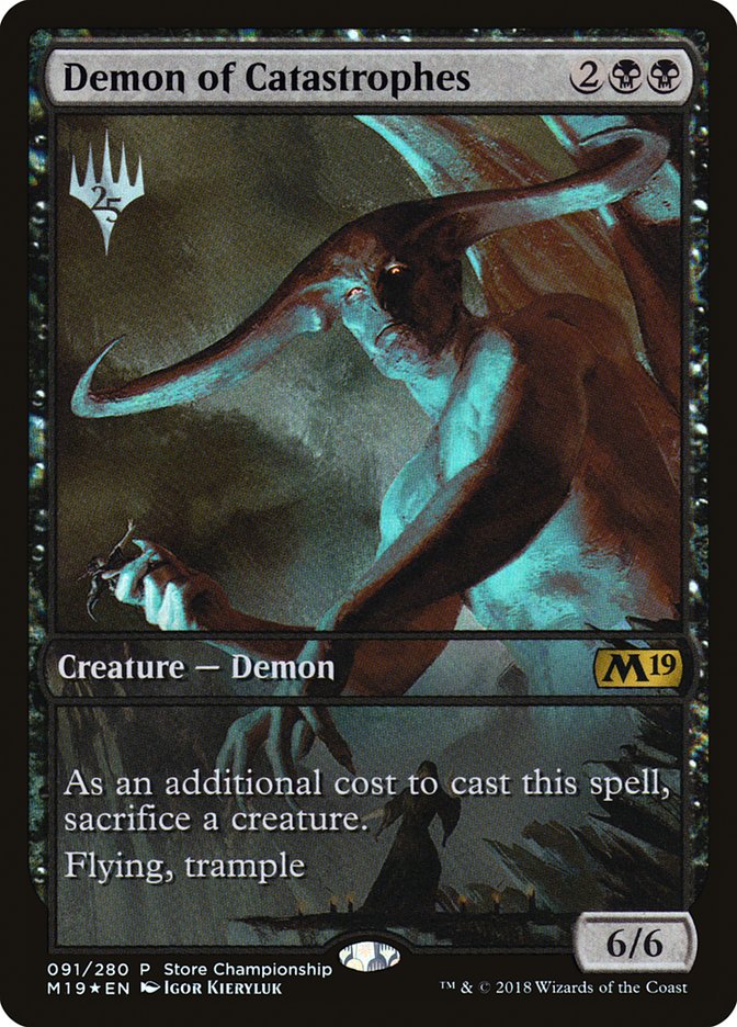 Demon of Catastrophes (Store Championship) (Full Art) [Core Set 2019 Promos] | Gear Gaming Fayetteville