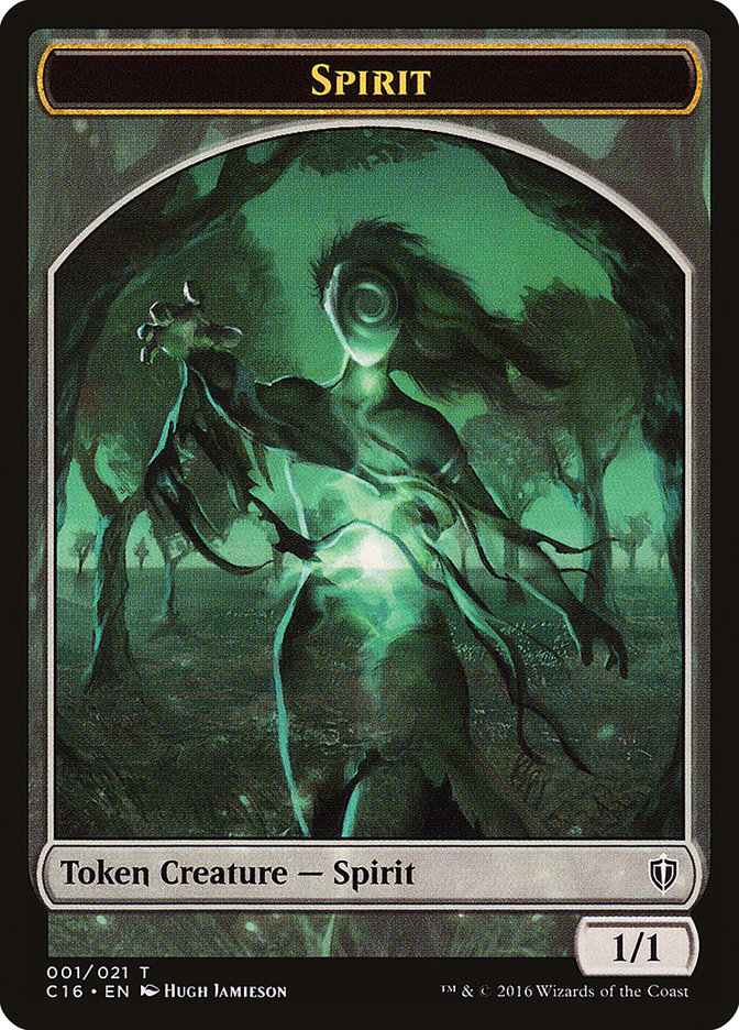 Spirit Token (001/021) [Commander 2016 Tokens] | Gear Gaming Fayetteville