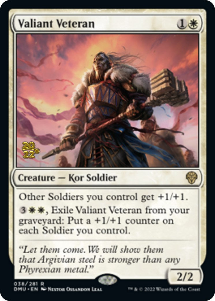 Valiant Veteran [Dominaria United Prerelease Promos] | Gear Gaming Fayetteville