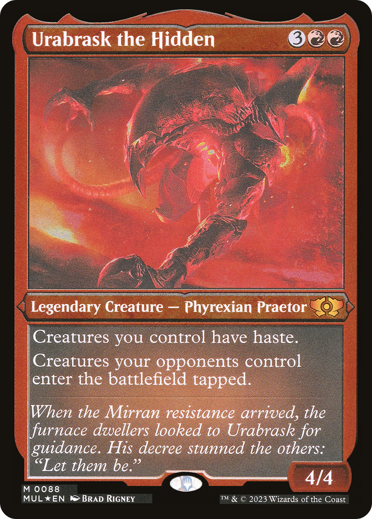 Urabrask the Hidden (Foil Etched) [Multiverse Legends] | Gear Gaming Fayetteville