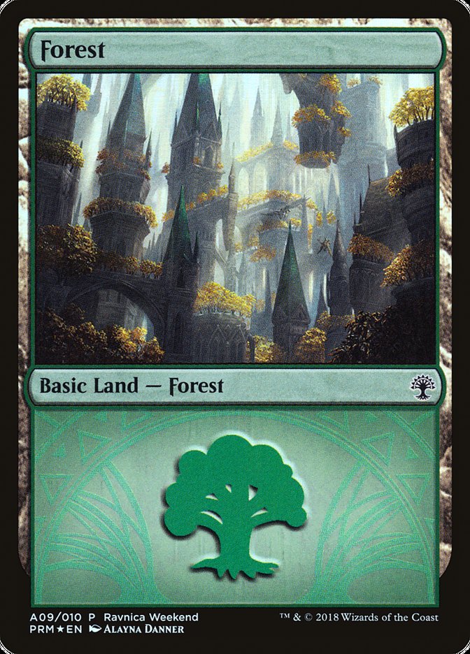 Forest (A09) [Ravnica Allegiance Ravnica Weekend] | Gear Gaming Fayetteville