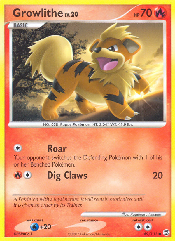 Growlithe (89/132) [Diamond & Pearl: Secret Wonders] | Gear Gaming Fayetteville