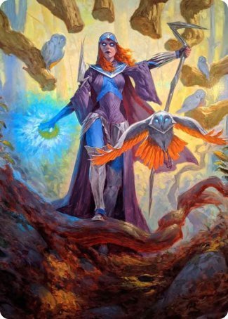 Kasmina, Enigma Sage Art Card [Strixhaven: School of Mages Art Series] | Gear Gaming Fayetteville