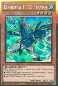 Elemental HERO Stratos (Alternate Art) [MAGO-EN004] Gold Rare | Gear Gaming Fayetteville