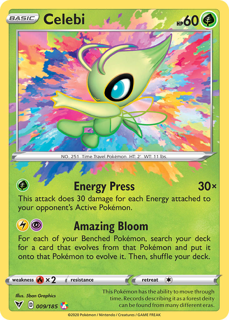 Celebi (009/185) [Sword & Shield: Vivid Voltage] | Gear Gaming Fayetteville