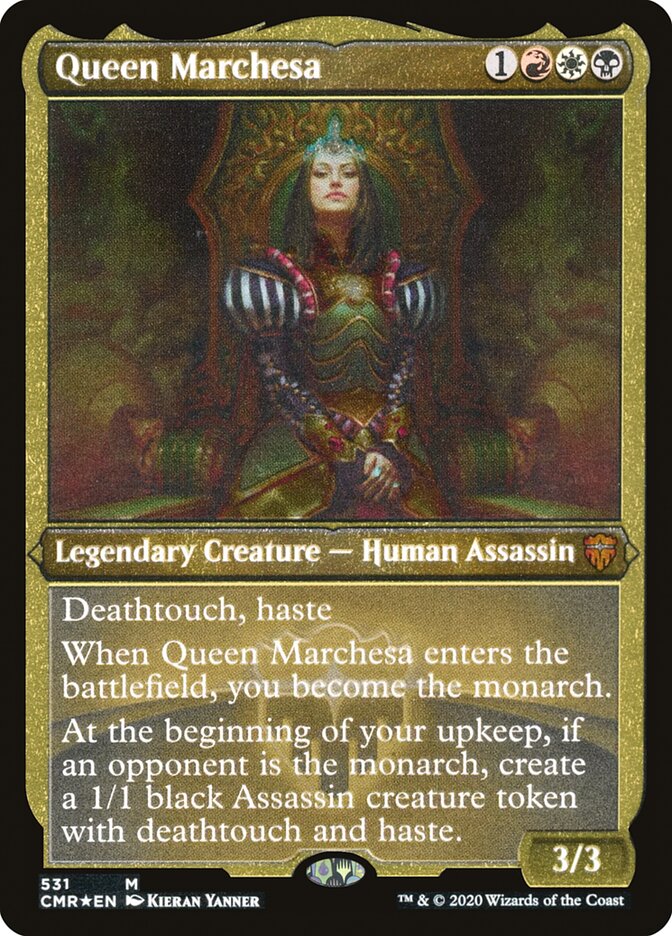 Queen Marchesa (Etched) [Commander Legends] | Gear Gaming Fayetteville