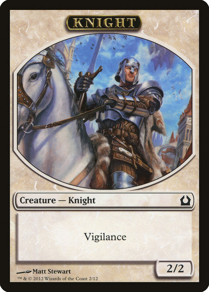 Knight Token [Return to Ravnica Tokens] | Gear Gaming Fayetteville