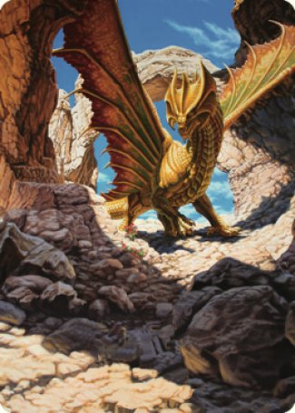 Ancient Brass Dragon Art Card (02) [Commander Legends: Battle for Baldur's Gate Art Series] | Gear Gaming Fayetteville