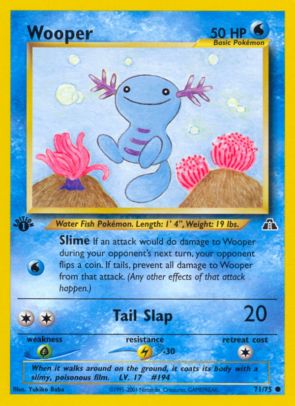 Wooper (71/75) [Neo Discovery 1st Edition] | Gear Gaming Fayetteville