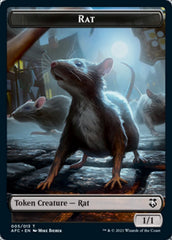 Rat // Zombie Double-Sided Token [Dungeons & Dragons: Adventures in the Forgotten Realms Commander Tokens] | Gear Gaming Fayetteville