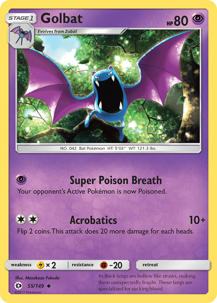 Golbat (55/149) [Sun & Moon: Base Set] | Gear Gaming Fayetteville