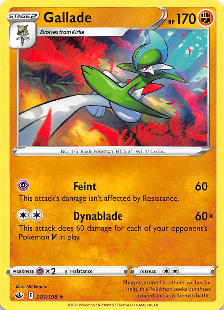 Gallade (081/198) [Sword & Shield: Chilling Reign] | Gear Gaming Fayetteville