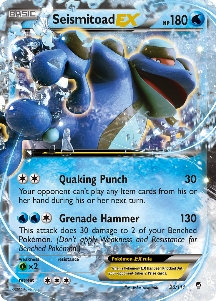 Seismitoad EX (20/111) [XY: Furious Fists] | Gear Gaming Fayetteville