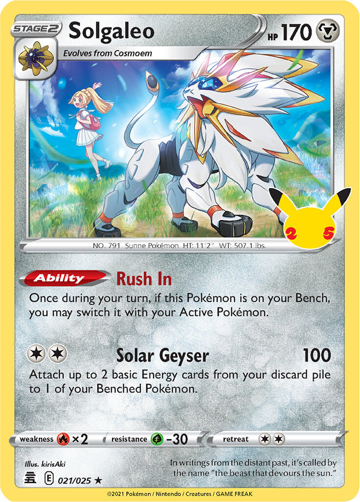 Solgaleo (021/025) [Celebrations: 25th Anniversary] | Gear Gaming Fayetteville