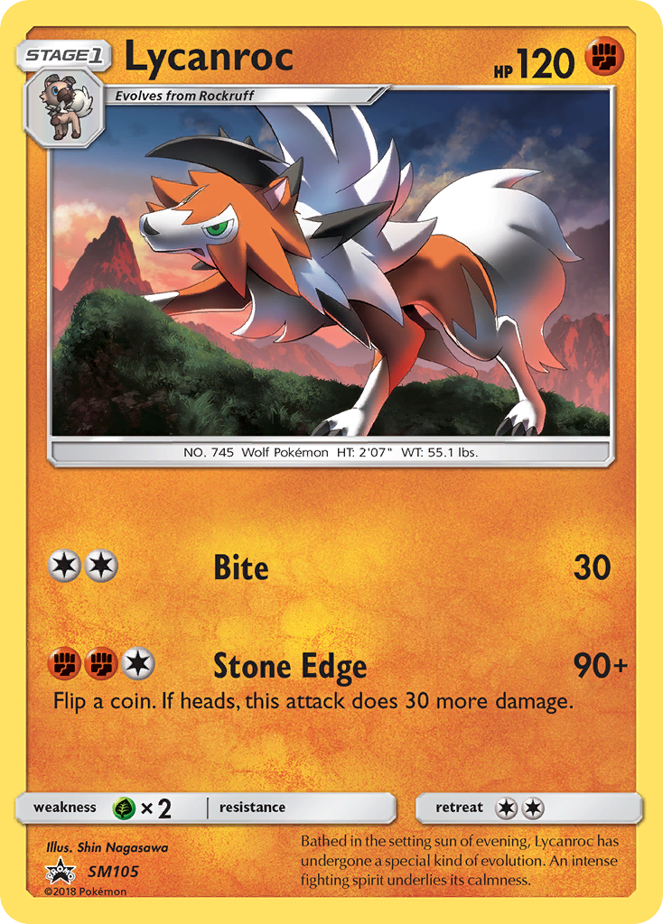 Lycanroc (SM105) [Sun & Moon: Black Star Promos] | Gear Gaming Fayetteville