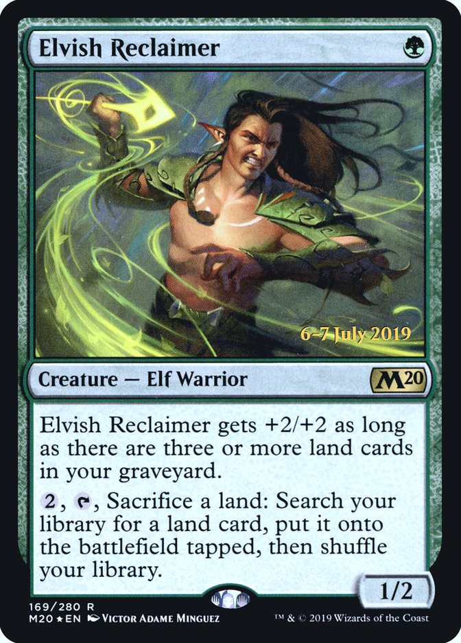 Elvish Reclaimer [Core Set 2020 Prerelease Promos] | Gear Gaming Fayetteville