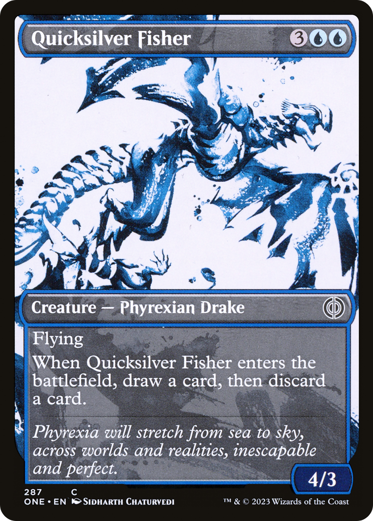 Quicksilver Fisher (Showcase Ichor) [Phyrexia: All Will Be One] | Gear Gaming Fayetteville