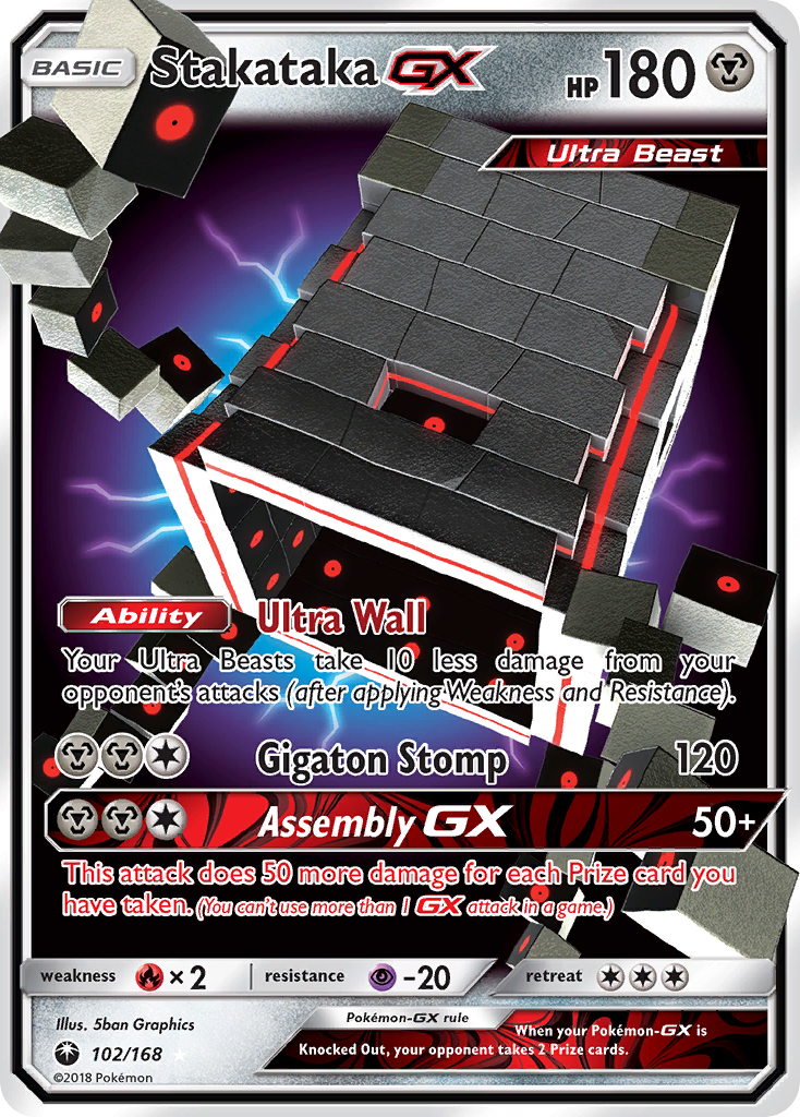 Stakataka GX (102/168) [Sun & Moon: Celestial Storm] | Gear Gaming Fayetteville