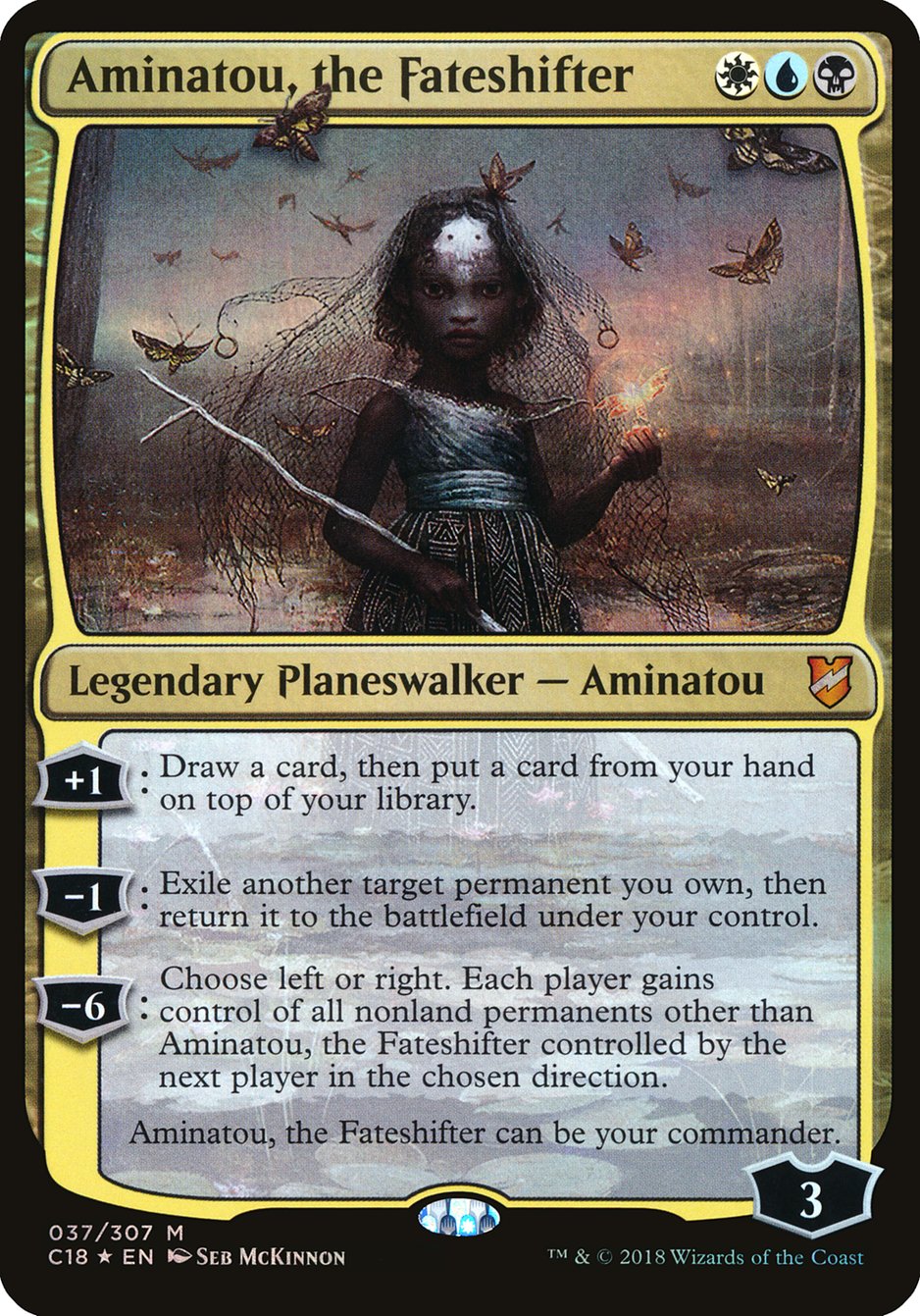 Aminatou, the Fateshifter (Oversized) [Commander 2018 Oversized] | Gear Gaming Fayetteville