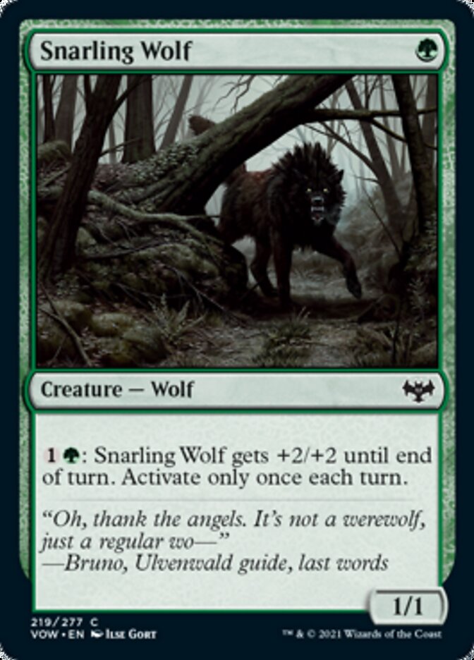 Snarling Wolf [Innistrad: Crimson Vow] | Gear Gaming Fayetteville