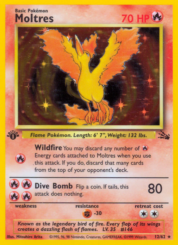 Moltres (12/62) [Fossil 1st Edition] | Gear Gaming Fayetteville