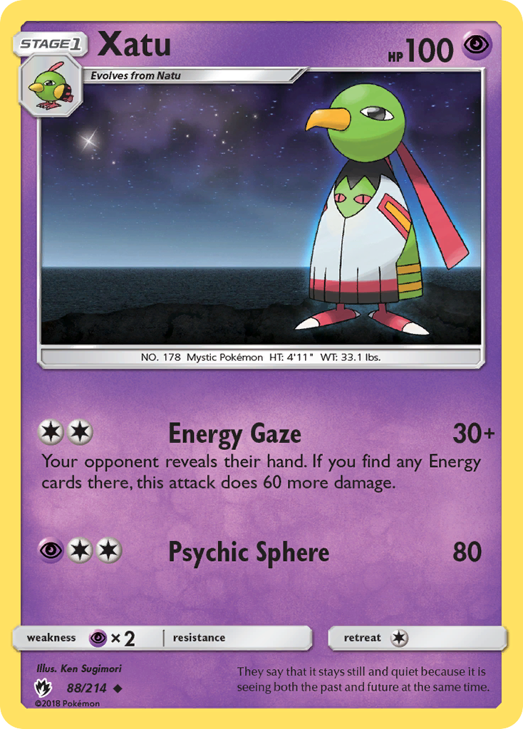 Xatu (88/214) [Sun & Moon: Lost Thunder] | Gear Gaming Fayetteville