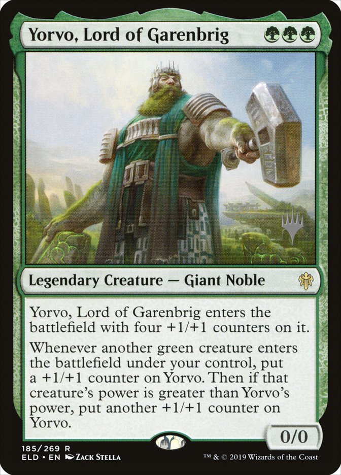 Yorvo, Lord of Garenbrig (Promo Pack) [Throne of Eldraine Promos] | Gear Gaming Fayetteville