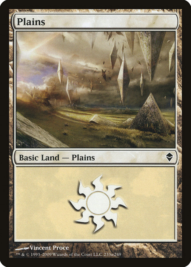 Plains (233a) [Zendikar] | Gear Gaming Fayetteville