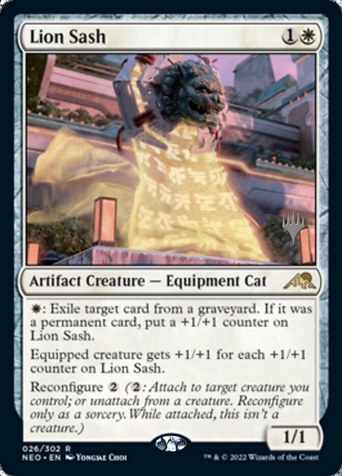 Lion Sash (Promo Pack) [Kamigawa: Neon Dynasty Promos] | Gear Gaming Fayetteville