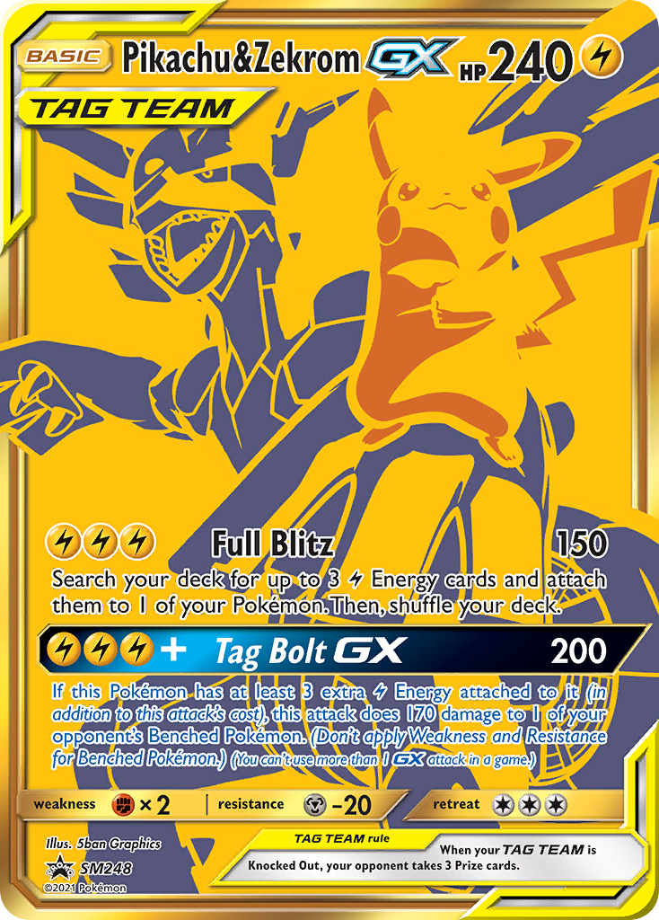 Pikachu & Zekrom GX (SM248) (Jumbo Card) [Sun & Moon: Black Star Promos] | Gear Gaming Fayetteville