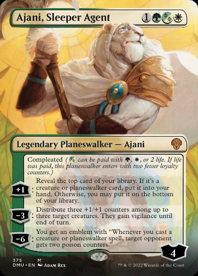 Ajani, Sleeper Agent (Borderless) (375) [Dominaria United] | Gear Gaming Fayetteville